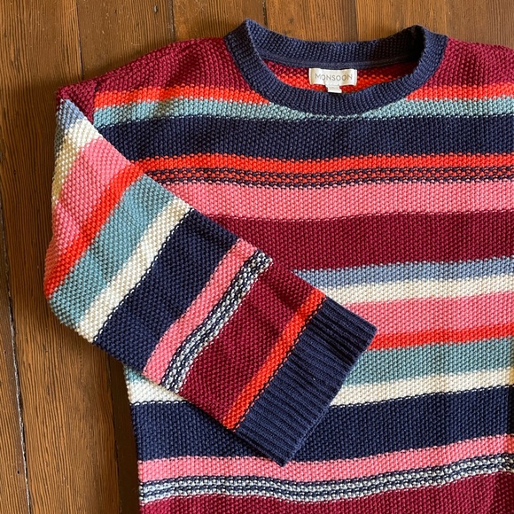 Stripy cotton sweater, Monsoon, size S - Picture 2 of 5